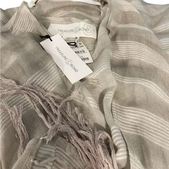 Treasure & Bond NEW OSFM Multi Color Bathing Suit Cover-up NWT - Picture 8 of 8